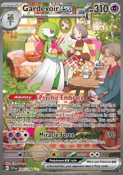 gardevoir escarlata y púrpura base set